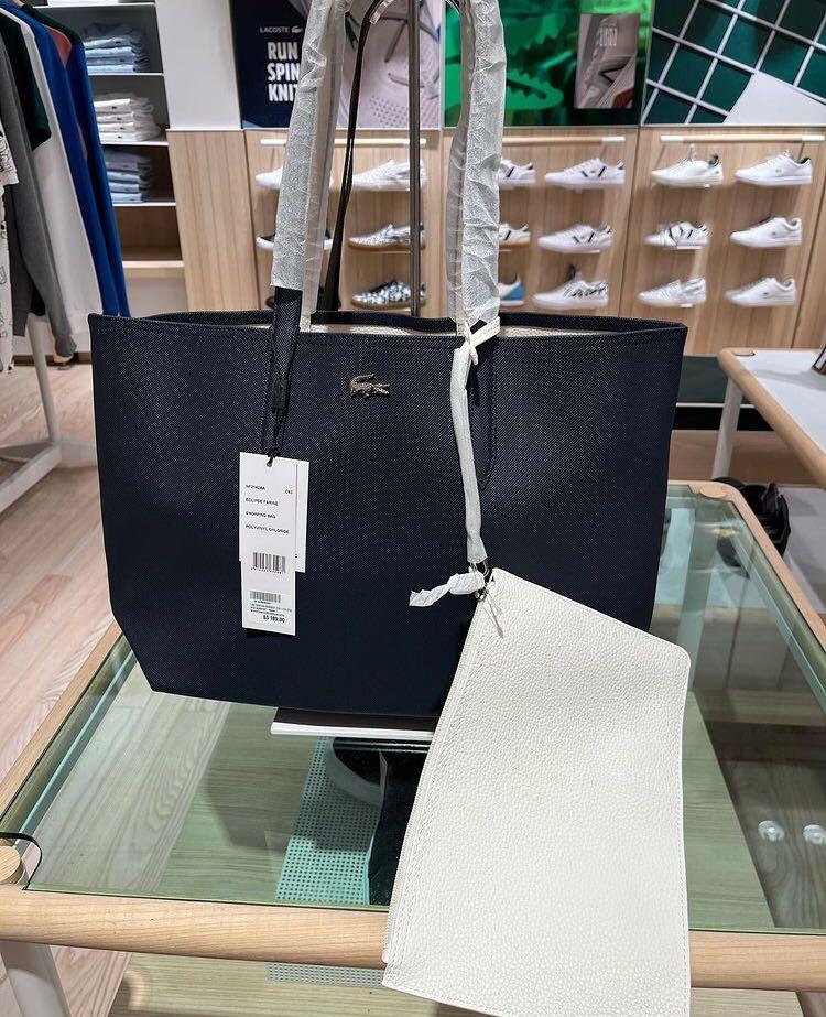 Lacoste reversible bag vertical shopping bag, Women's Fashion