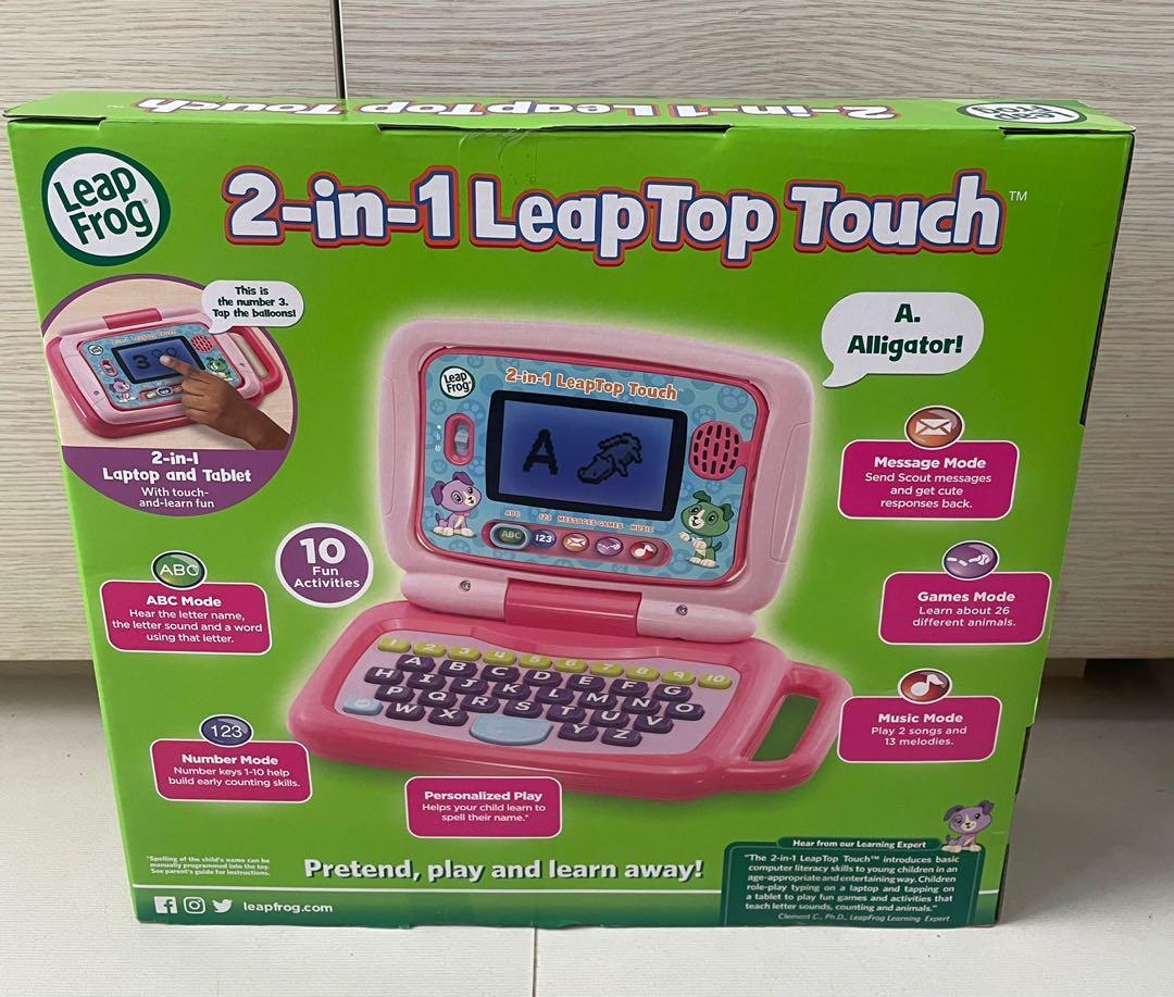 LeapFrog 2 in 1 Leaptop Touch Pink, Babies & Kids, Infant Playtime on