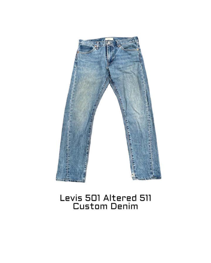 Levis Altered 511 Stone Wash Denim Men s Fashion Bottoms Jeans