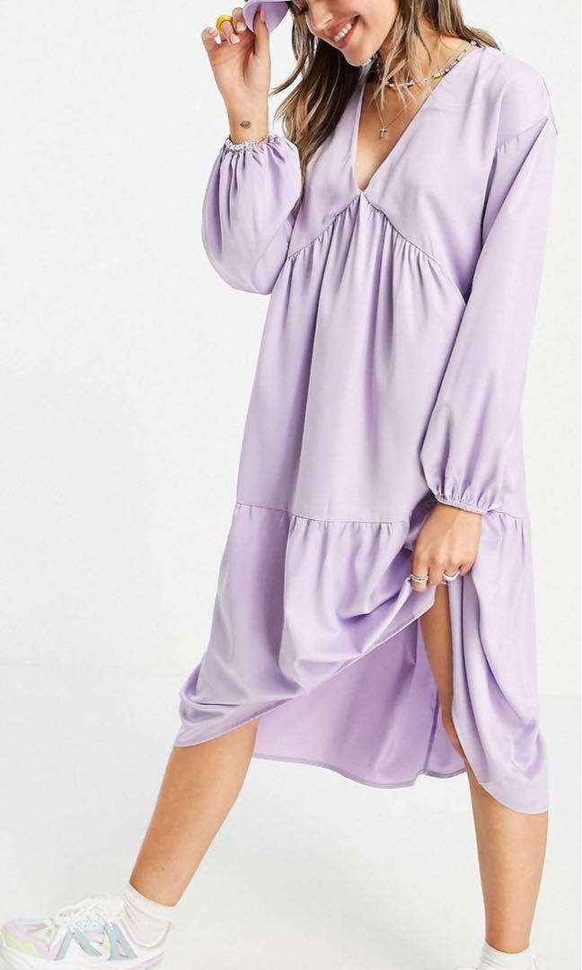 Purple smock dress shop
