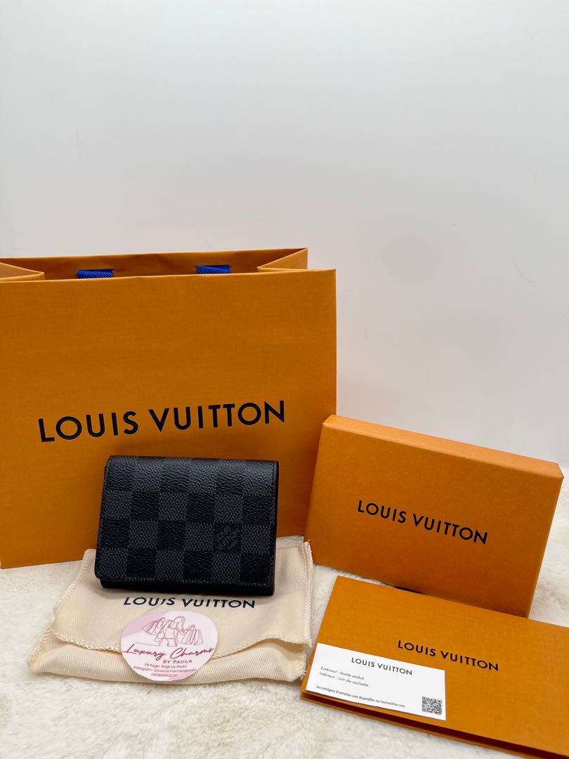 Shop Louis Vuitton DAMIER GRAPHITE 2022-23FW Envelope Business Card Holder  (N63338) by ☆OPERA☆