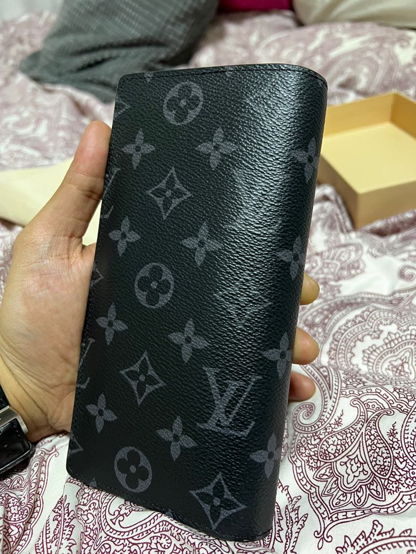 black lv wallet men's