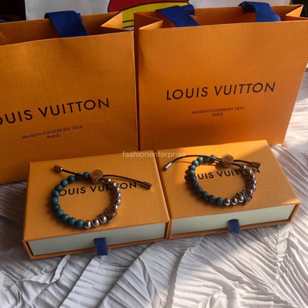 Louis Vuitton men's gold and leather bracelet, Men's Fashion, Watches &  Accessories, Jewelry on Carousell