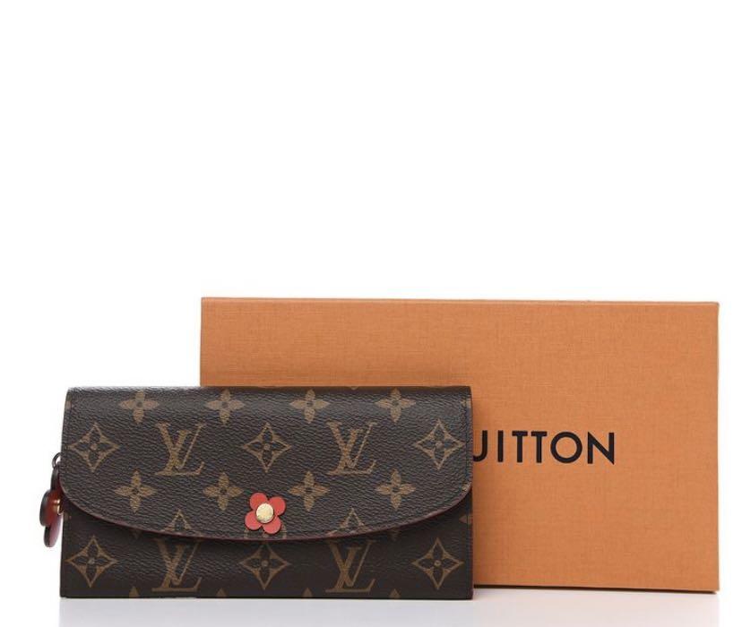 Louis Vuitton Monogram Bloom Flower Emilie Wallet Fuchsia-Louis