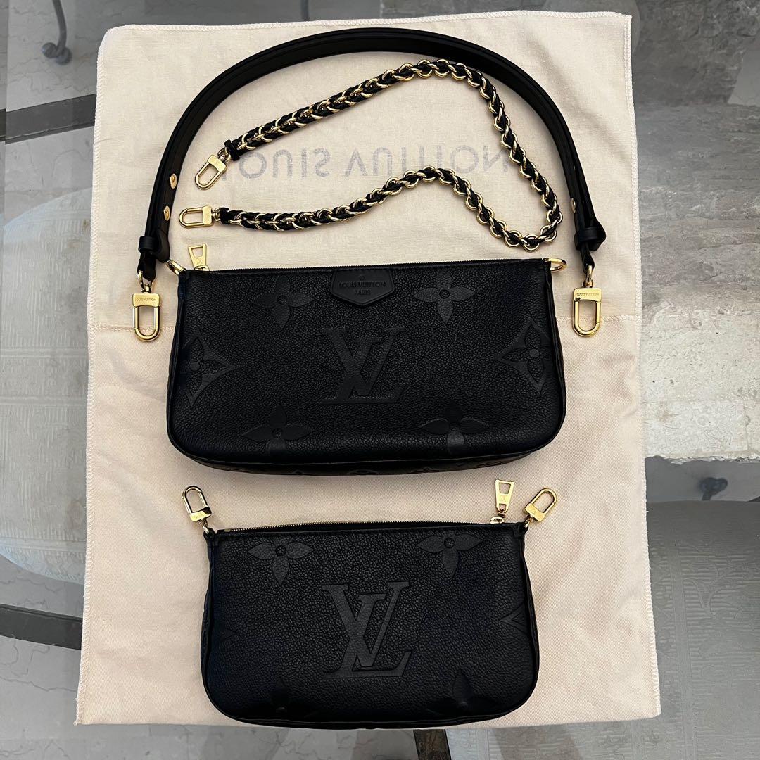 Louis Vuitton Multi Pochette Black Gold LV, Women's Fashion, Bags &  Wallets, Cross-body Bags on Carousell