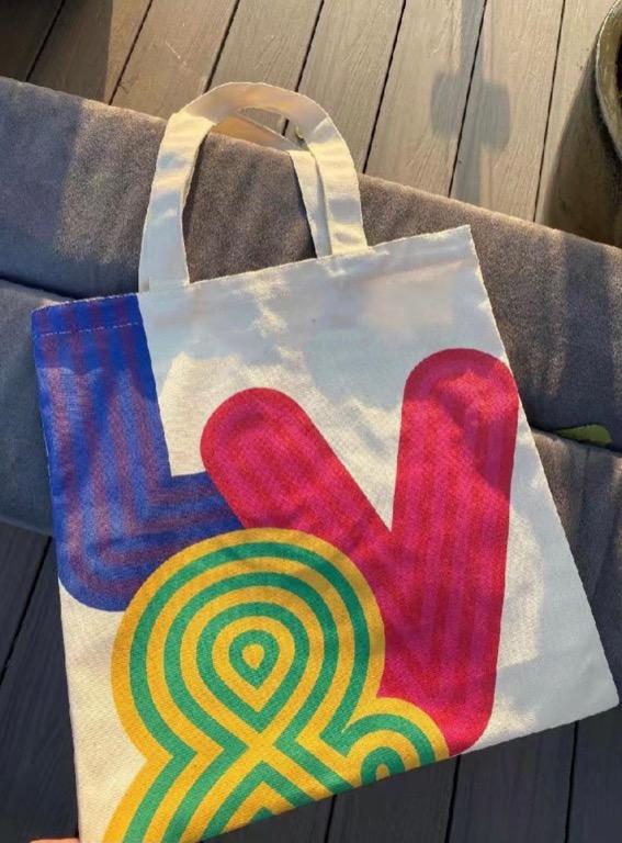 Louis Vuitton Novelty Canvas Eco bag Tote bag Shinsen exhibition