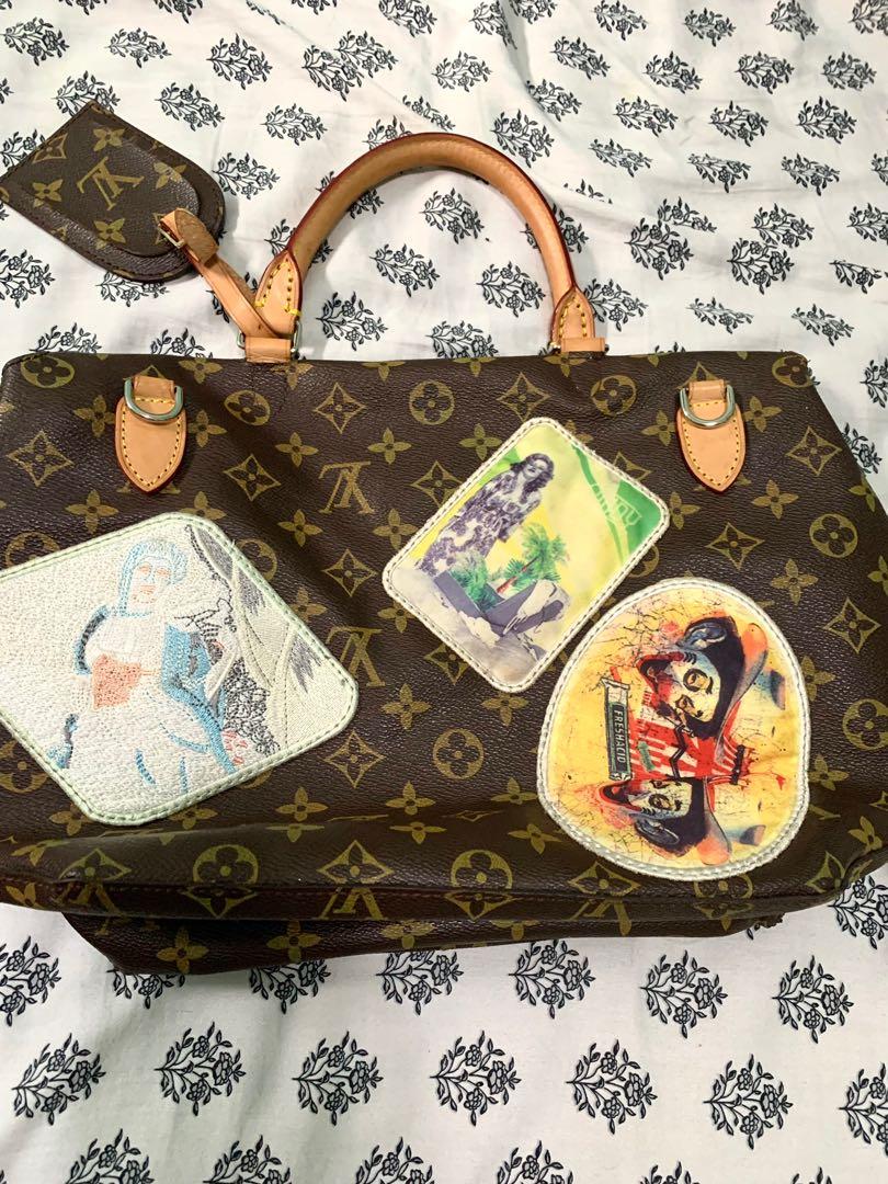 LV Louis Vuitton Patches Sling, Luxury, Bags & Wallets on Carousell