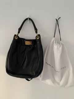 Marc by Marc Jacobs black leather classic Q Hillier Hobo bag