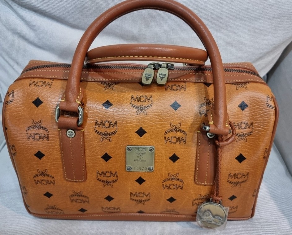 Price Slashed MCM Boston Bag LIKE NEW Women s Fashion Bags Wallets Tote Bags on Carousell