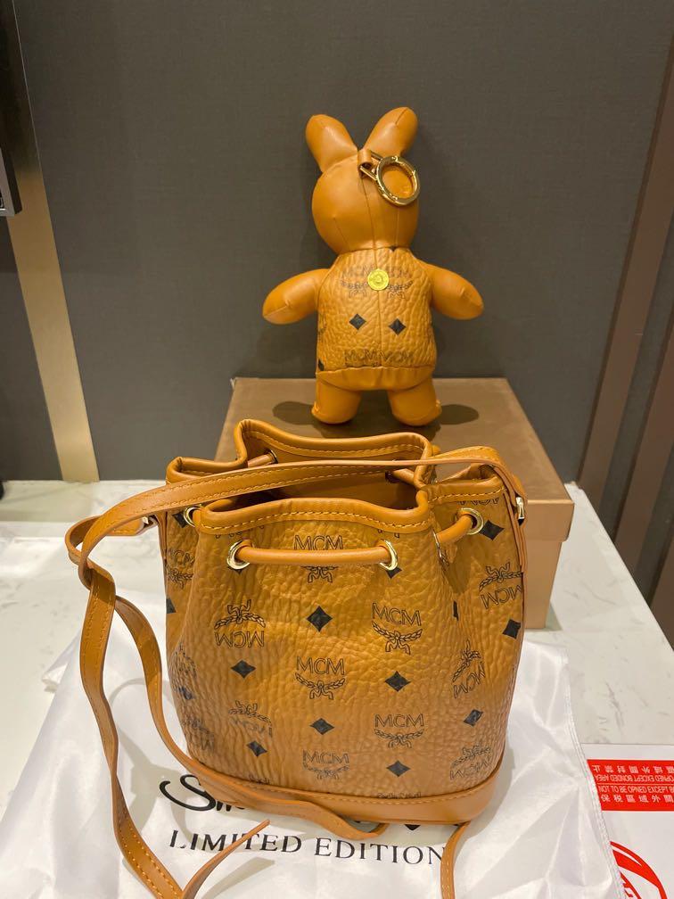 MCM Park Rabbit Bucket Bag