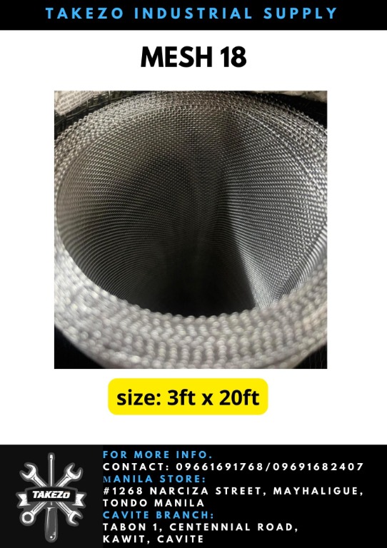 Mesh 18, Commercial & Industrial, Industrial Equipment on Carousell