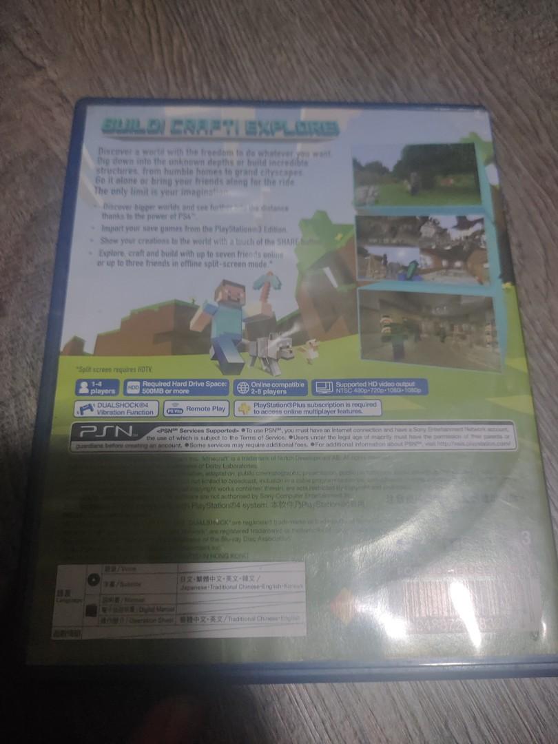 Minecraft PS4 DISC, Video Gaming, Video Games, PlayStation on Carousell