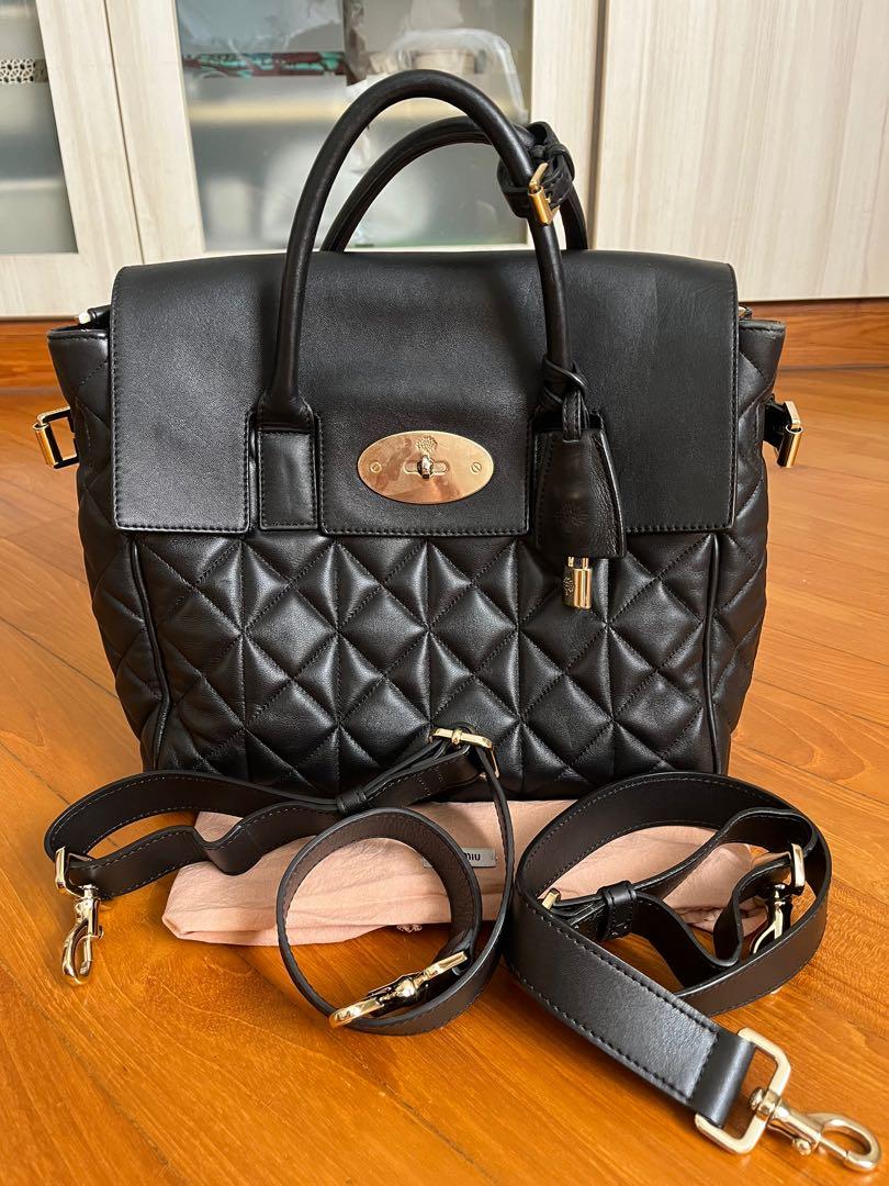 Mulberry Cara Delevingne Medium in Lambskin black GHW