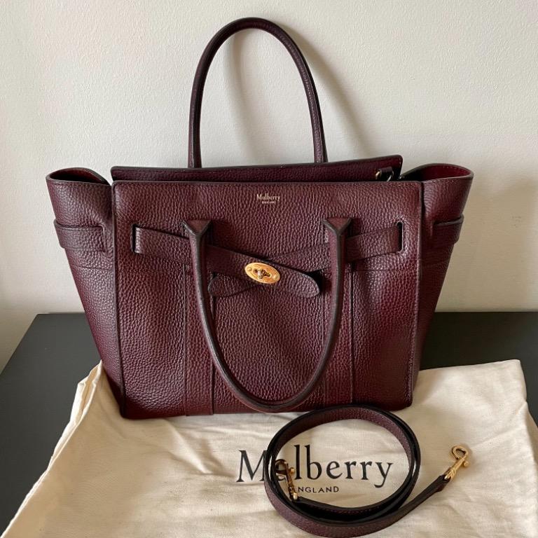 Mulberry Small Zipped Bayswater Oxblood Luxury Bags Wallets on