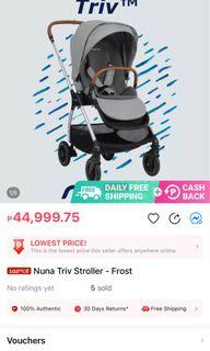 Nuna Triv Stroller for travel and newborn