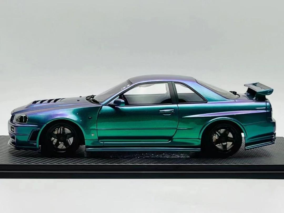 One Model 1:18 Nissan GT-R R34 Z Tune Chameleon, Hobbies