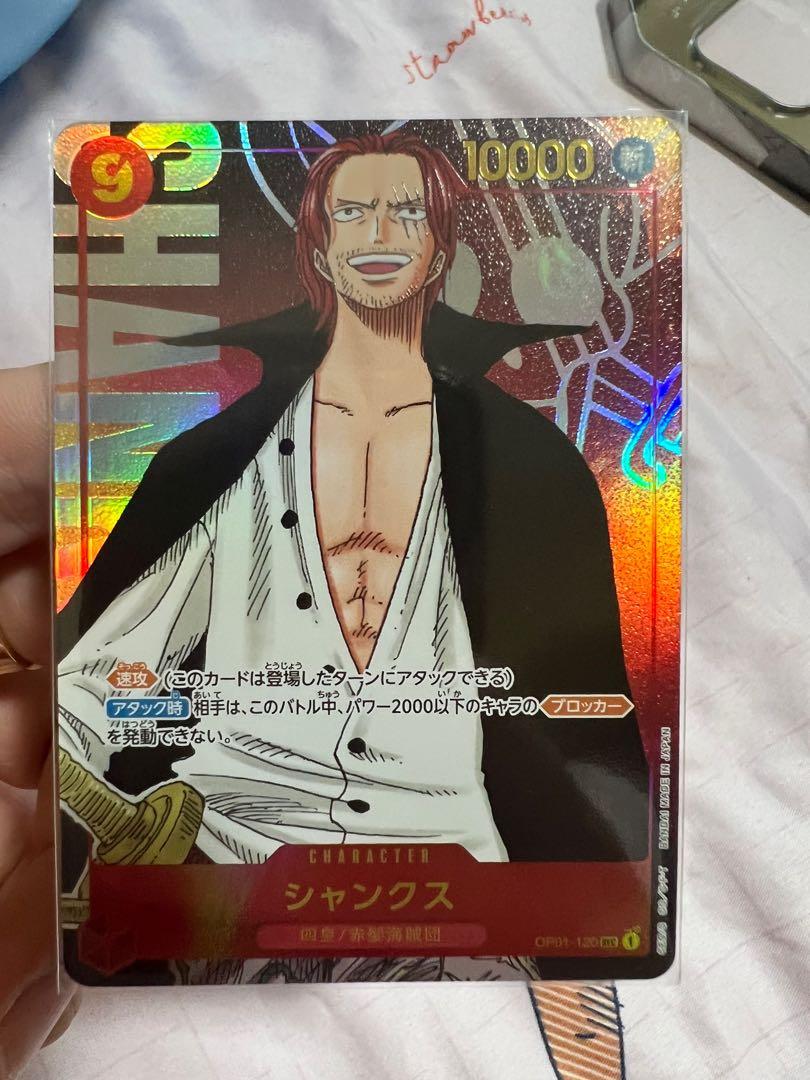 One Piece Card Game Romance Dawn Shanks Op01 1 P Sec Hobbies Toys Toys Games On Carousell