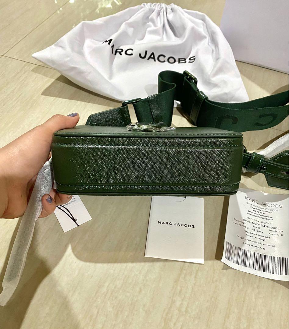 Original MARC BY MARC JACOBS Snapshot Bag in Olive (Used / Complete  inclusions), Luxury, Bags & Wallets on Carousell