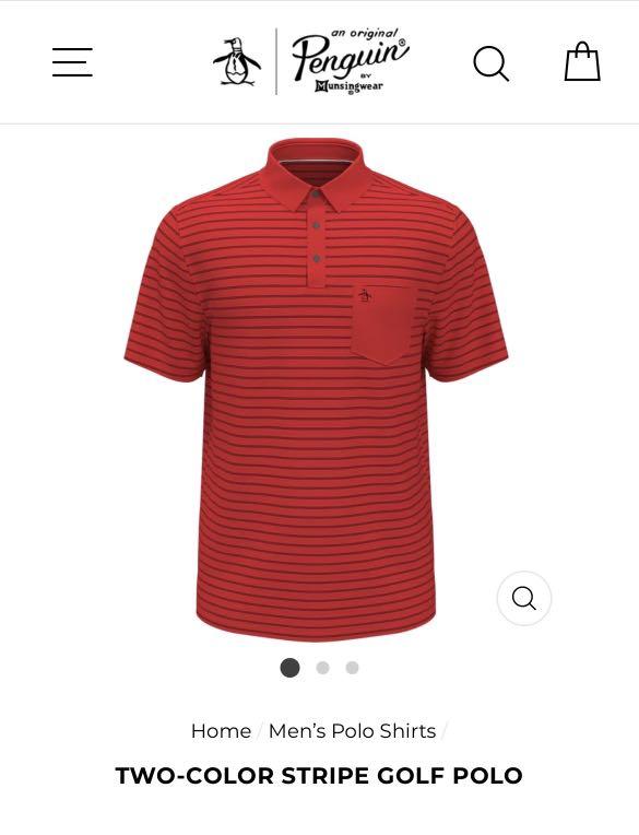 Original Penguin Golf Polo Shirt Bittersweet, Men's Fashion, Tops