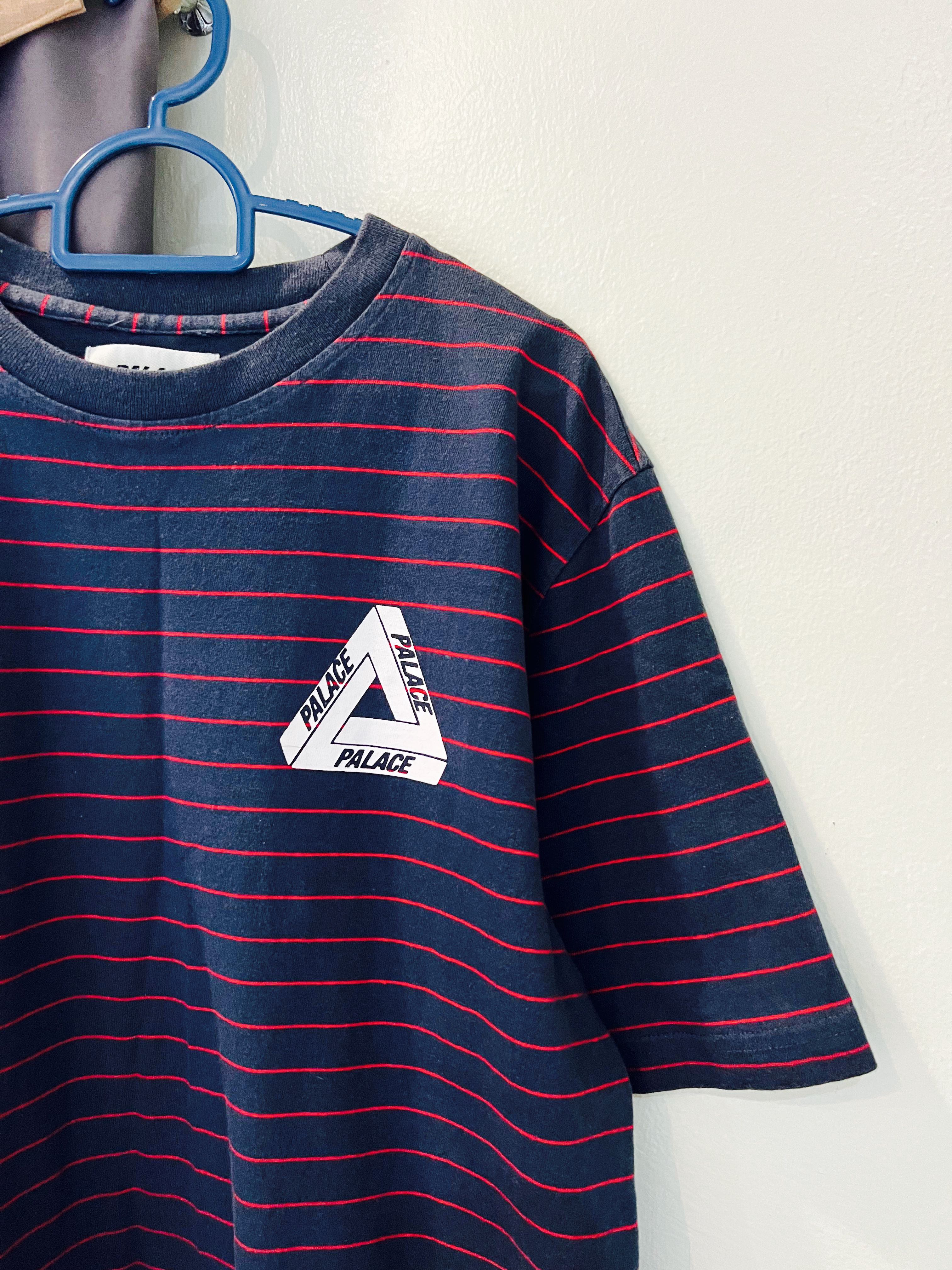 Palace striped shop t shirt