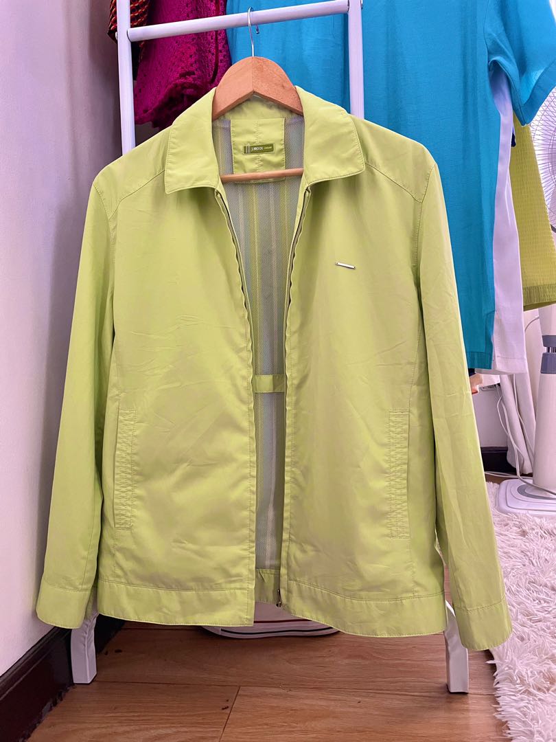 pastel green/lime green jacket, Women's Fashion, Coats, Jackets and