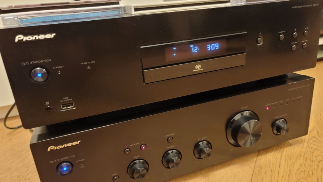 Pioneer PD10 CD SACD Player + Stereo Integrated Amplifier A10, 音響器材