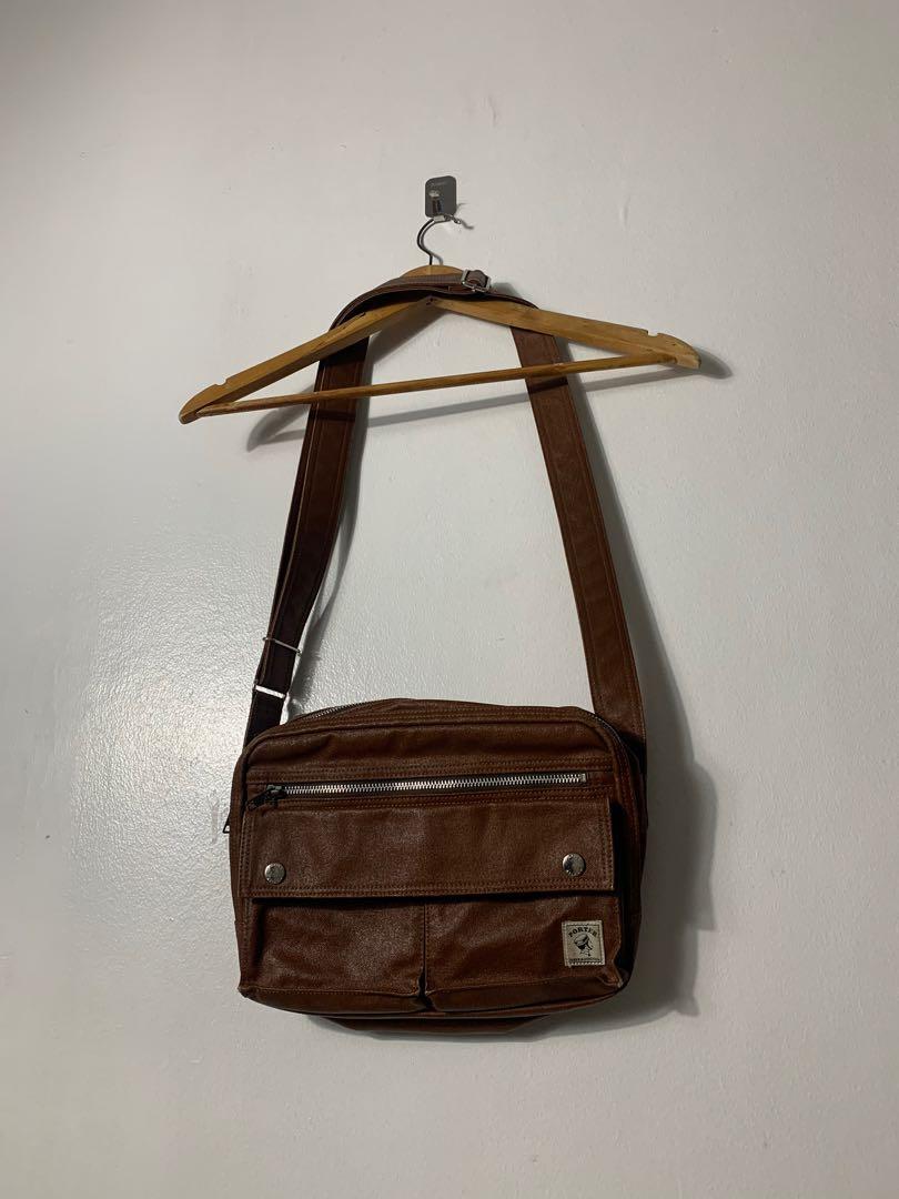 Porter Leather Sling Bag Men s Fashion Bags Sling Bags on Carousell