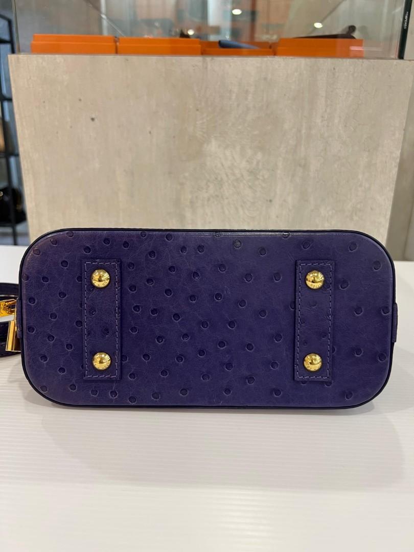 Louis Vuitton - Authenticated Alma Bb Handbag - Ostrich Purple for Women, Very Good Condition