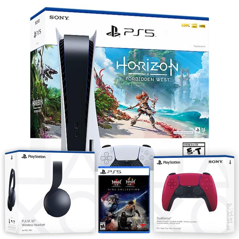 PS5 (Disc) Horizon Forbidden West Bundle (MY Set) PlayStation 5 Headset  Dualsense Nioh Collection
