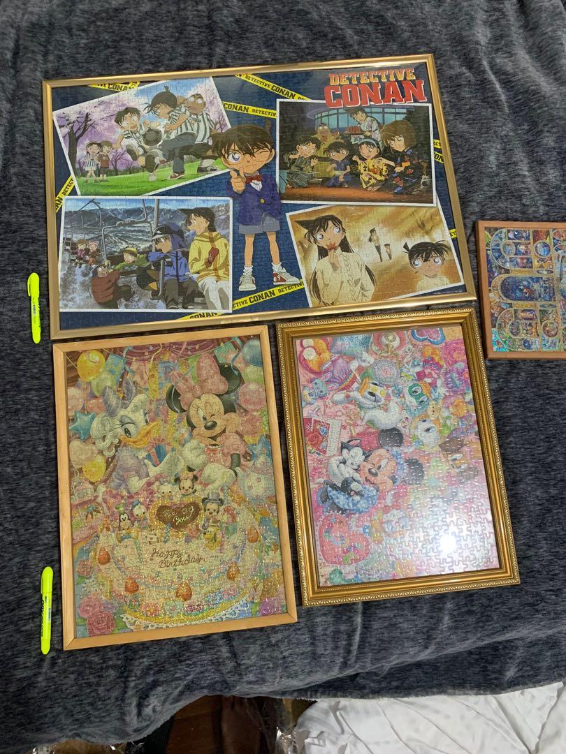Puzzles with frame selling as set (Category: Board Games & Puzzles) located in Calamba. Submitted by leideebaron (Listing ID 1174001959, Image 1). Description: Selling as set puzzles with frame, malaki po ito especially yung detective conan 😁 Pen for size reference only. Location: Los Baños, Laguna Payment first policy Sf c/o buyer can be picked up or meet up near our area thank u!.