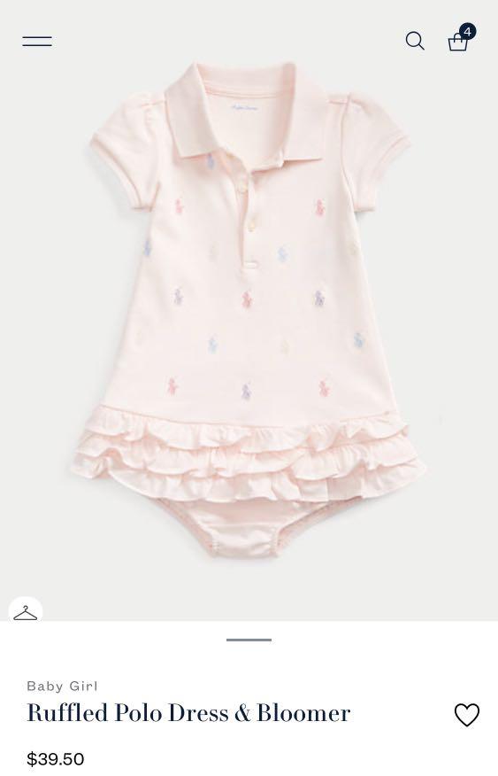 Ruffled polo dress & hot sale bloomer