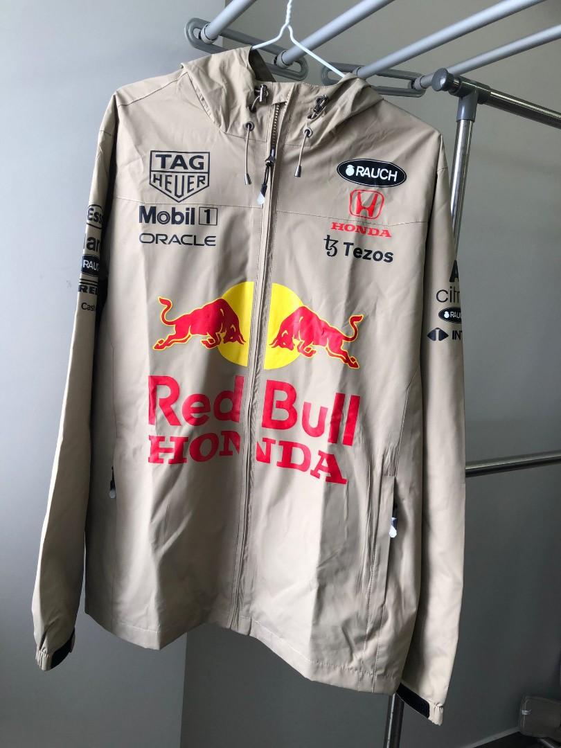 Red Bull Racing Rain Jacket (Khaki), Men's Fashion, Coats, Jackets and  Outerwear on Carousell