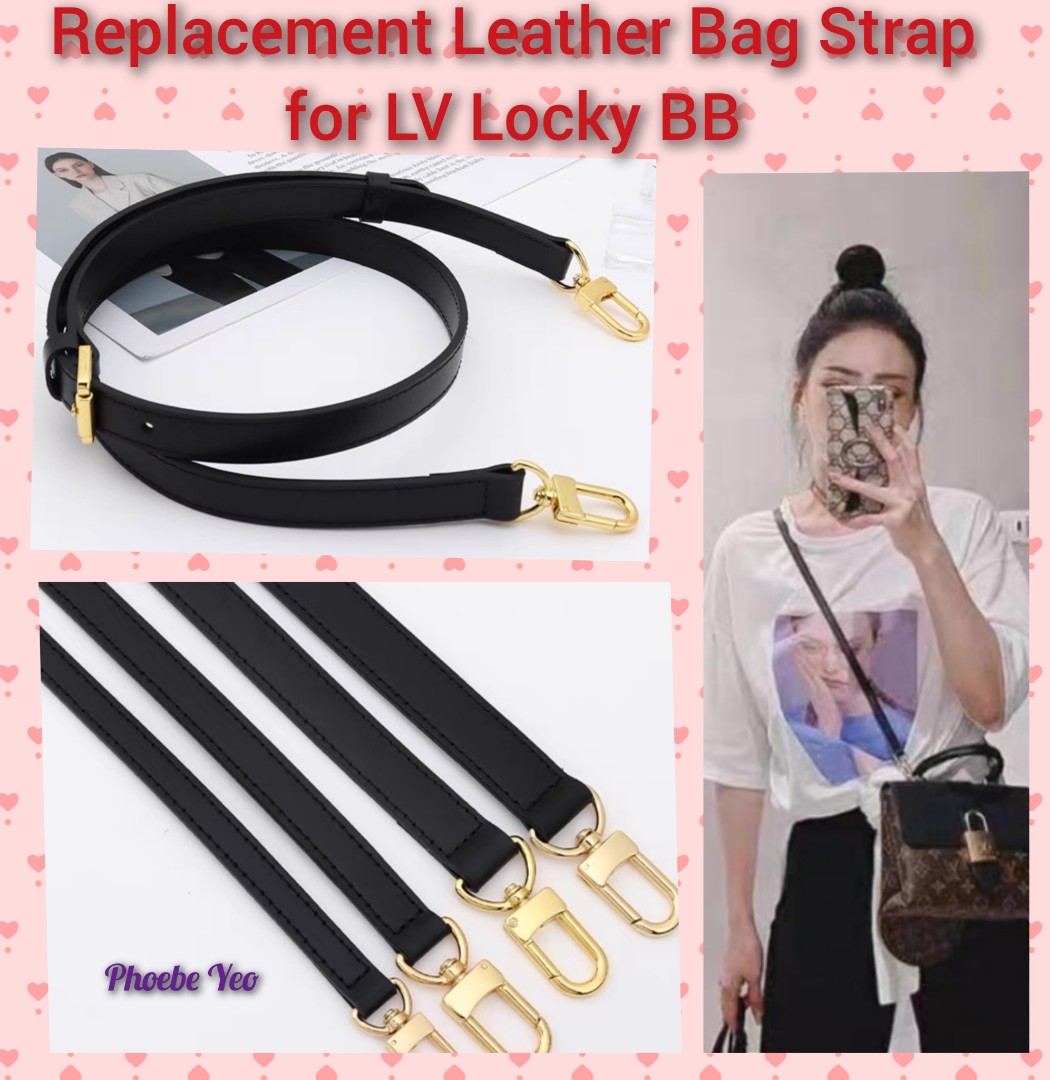 Louis Vuitton, Bags, Pre Loved Louis Vuitton Epi Bandouliere Replacement Shoulder  Strap Black Pink