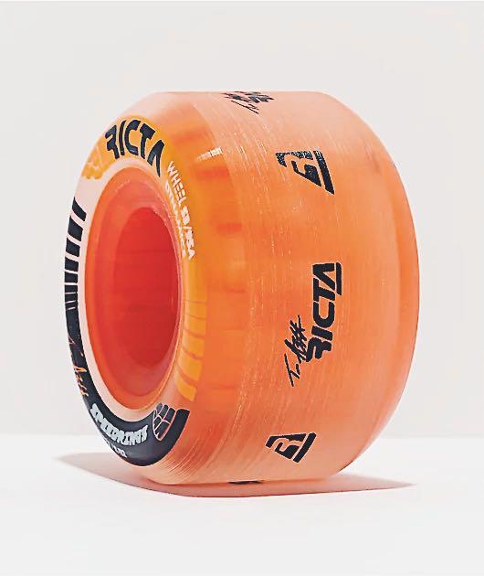 Ricta Asta Speedrings 53mm 95a Clear Orange Skateboard Wheels, Sports  Equipment, Sports  Games, Skates, Rollerblades  Scooters on Carousell