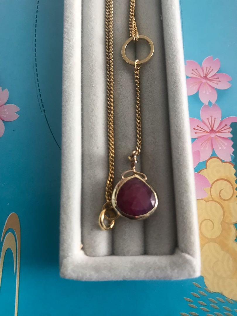 Gold cheap brass necklace