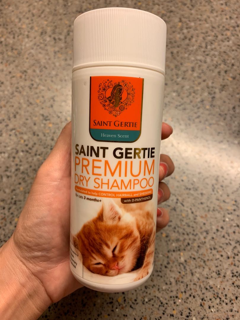 Saint Gertie Cat Dry Shampoo, Pet Supplies, Health & Grooming on Carousell