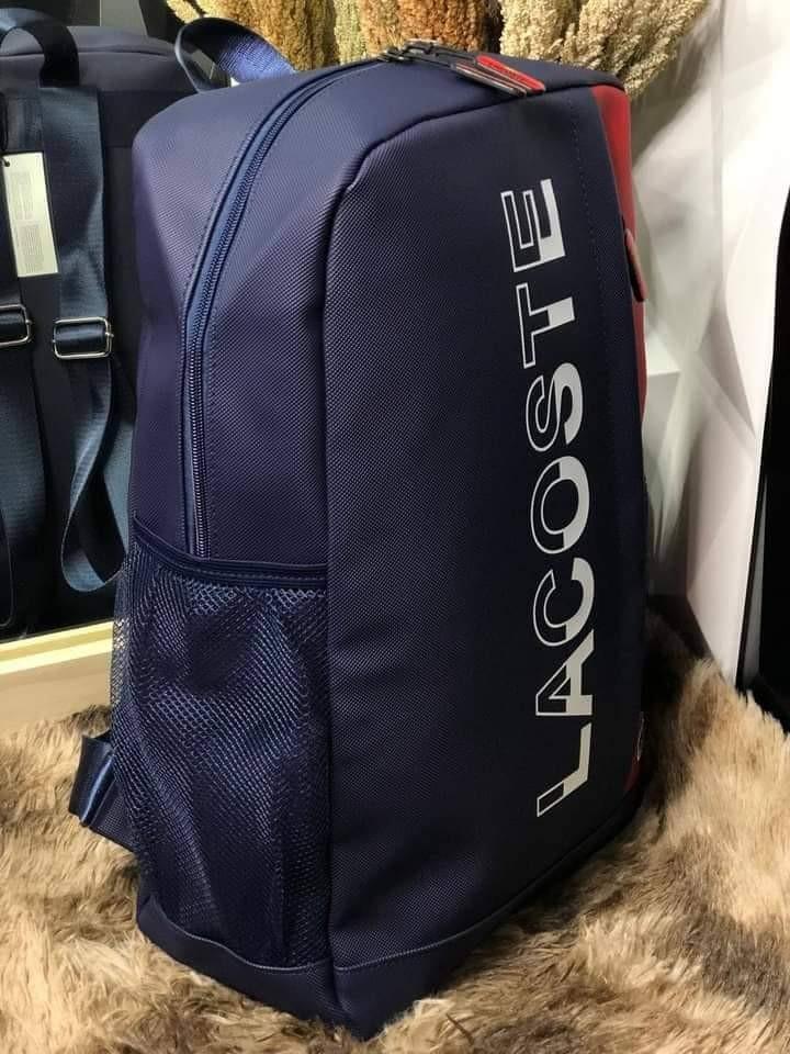 Lacoste backpack navy, Men's Fashion, Bags, Backpacks on Carousell