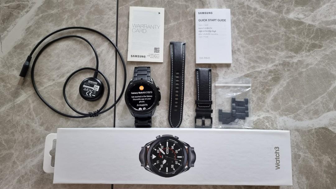 Samsung Galaxy Watch 3 Wifi Version With 3rd Party Titanium Strap Mobile Phones Gadgets Wearables Smart Watches On Carousell