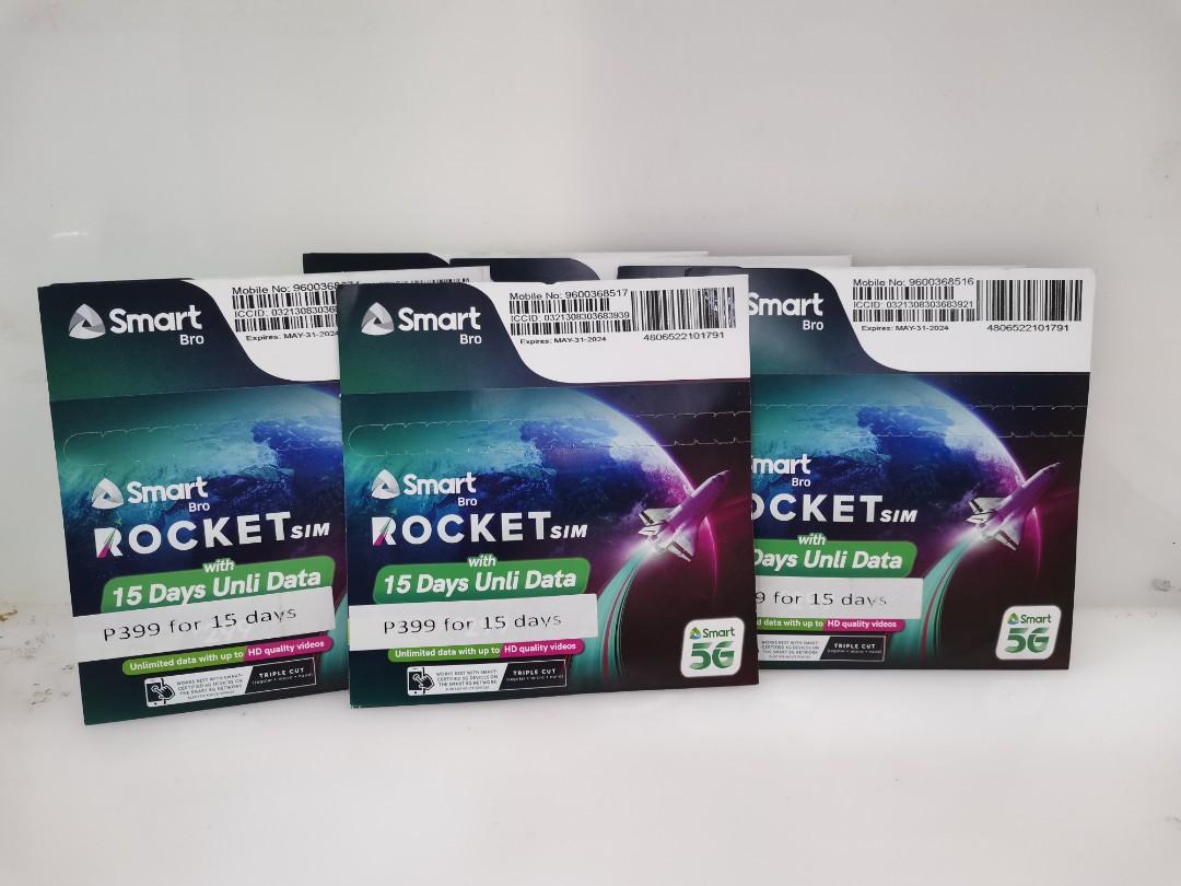 Smart Rocket Sim Unli Data (Category: Sim Cards) located in Paranaque City. Submitted by ligetmobilephone (Listing ID 1173994111, Image 3). Description: Rocket Sim Unli data for 15 days all site. powered by smart. For Inquiries and Assistance message me (09563184241 Viber also).