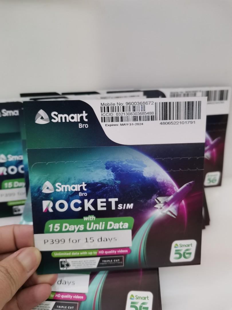 Smart Rocket Sim Unli Data (Category: Sim Cards) located in Paranaque City. Submitted by ligetmobilephone (Listing ID 1173994111, Image 1). Description: Rocket Sim Unli data for 15 days all site. powered by smart. For Inquiries and Assistance message me (09563184241 Viber also).