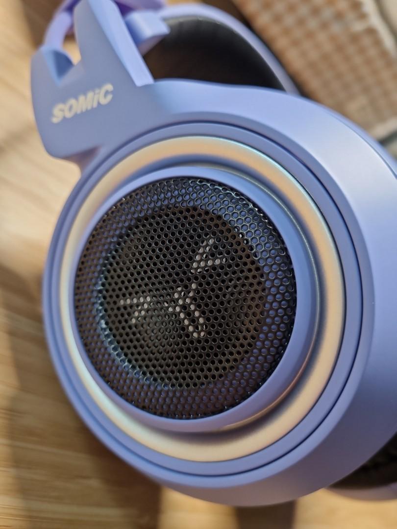 SOMIC G951S Purple Cat Ear Gaming Headset with Mic 3.5MM Plug