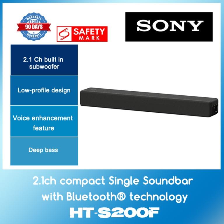 Sony HT-S200F compact Single Soundbar with Bluetooth