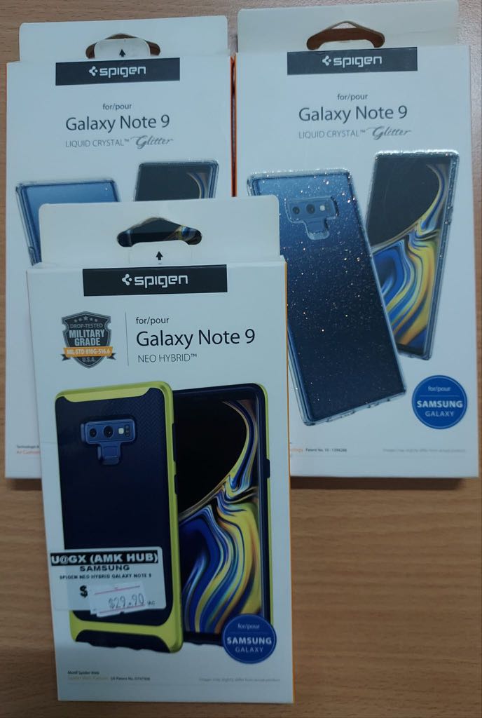 Spigen Note 9 Liquid Crystal Glitter/Neo Hybrid, Mobile Phones