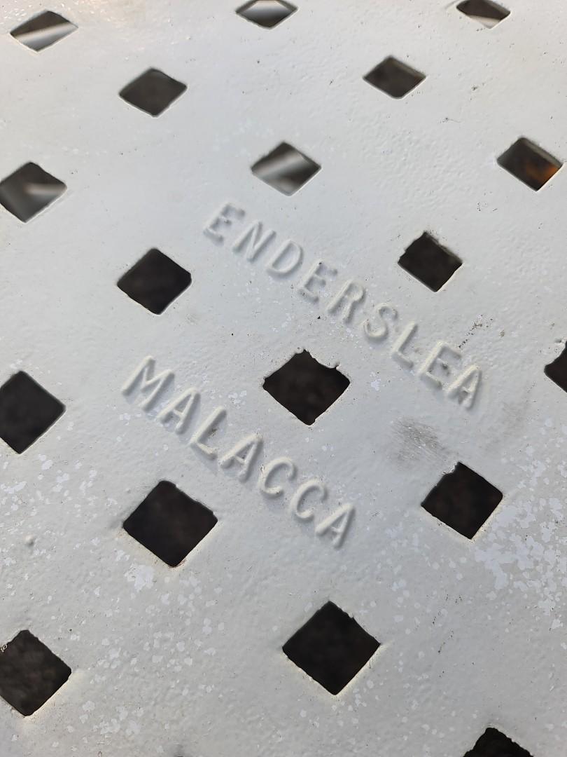 Splendid Enderslea Antique Wrought Iron Chair with Unique Bamboo Accents from Malacca, Furniture