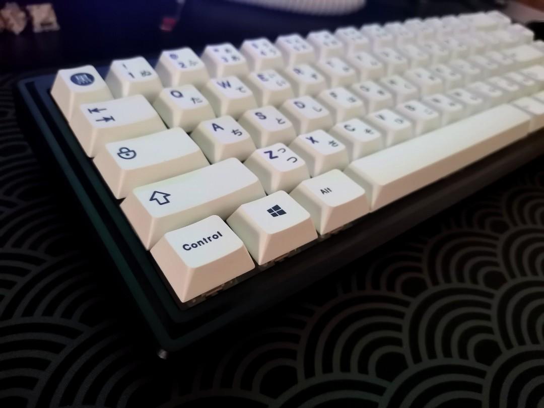 Thocky built gas67 hotswap mechanical keyboard with full set BOW