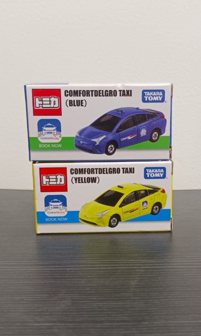 Voiture Miniature Tomica Toyota Prius Comfort Taxi Singapour - Bleu - Modèle Diecast Neuf