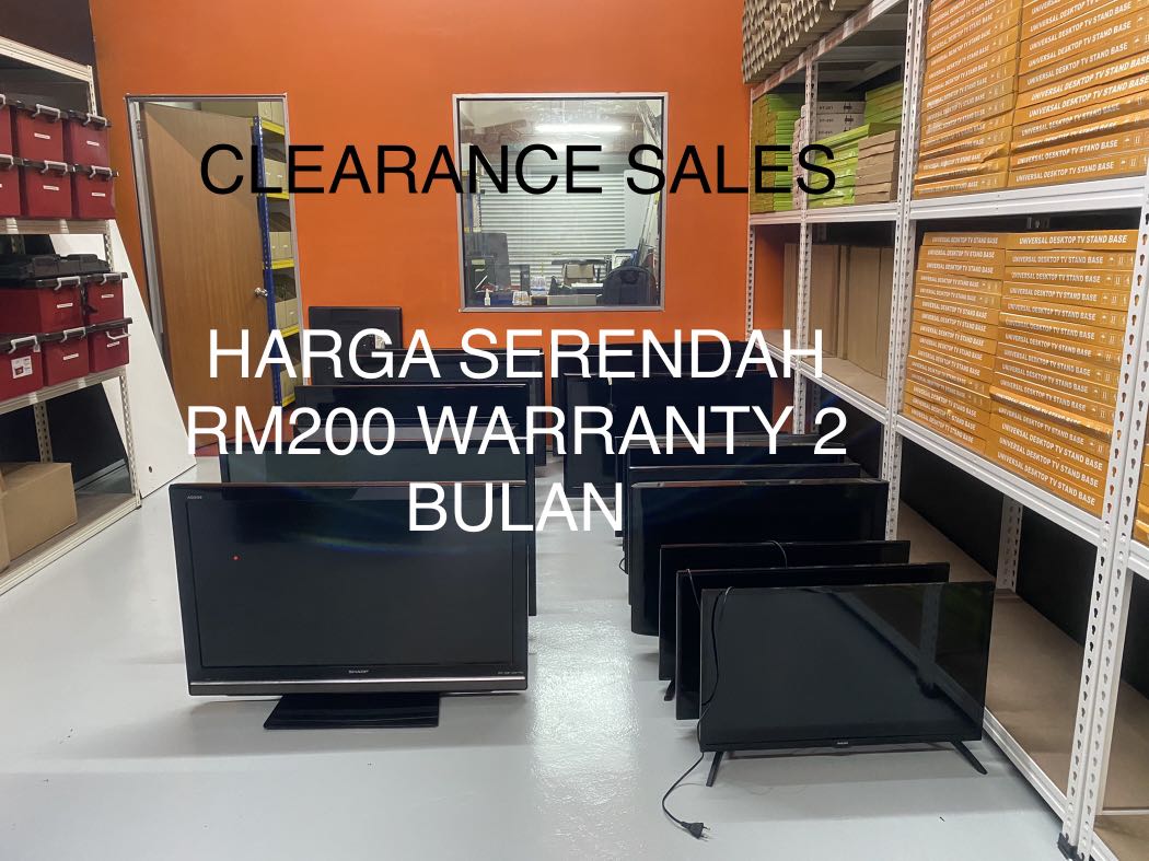 Tv clearance sales,lokasi bangi dengkil, TV & Home Appliances, TV & Entertainment, TV on Carousell