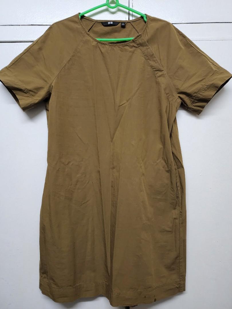 Uniqlo mustard dress, Women's Fashion, Dresses & Sets, Dresses on Carousell