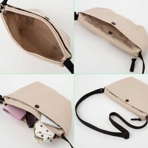 Uniqlo Nylon Crossbody Bag in Biege, Women's Fashion, Bags & Wallets