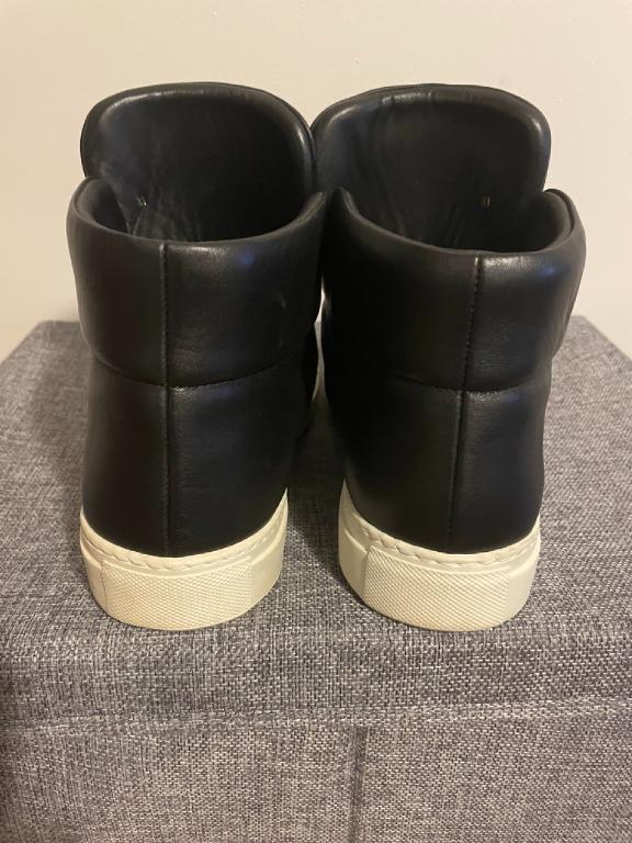Versace mens high top leather shoes hot sale